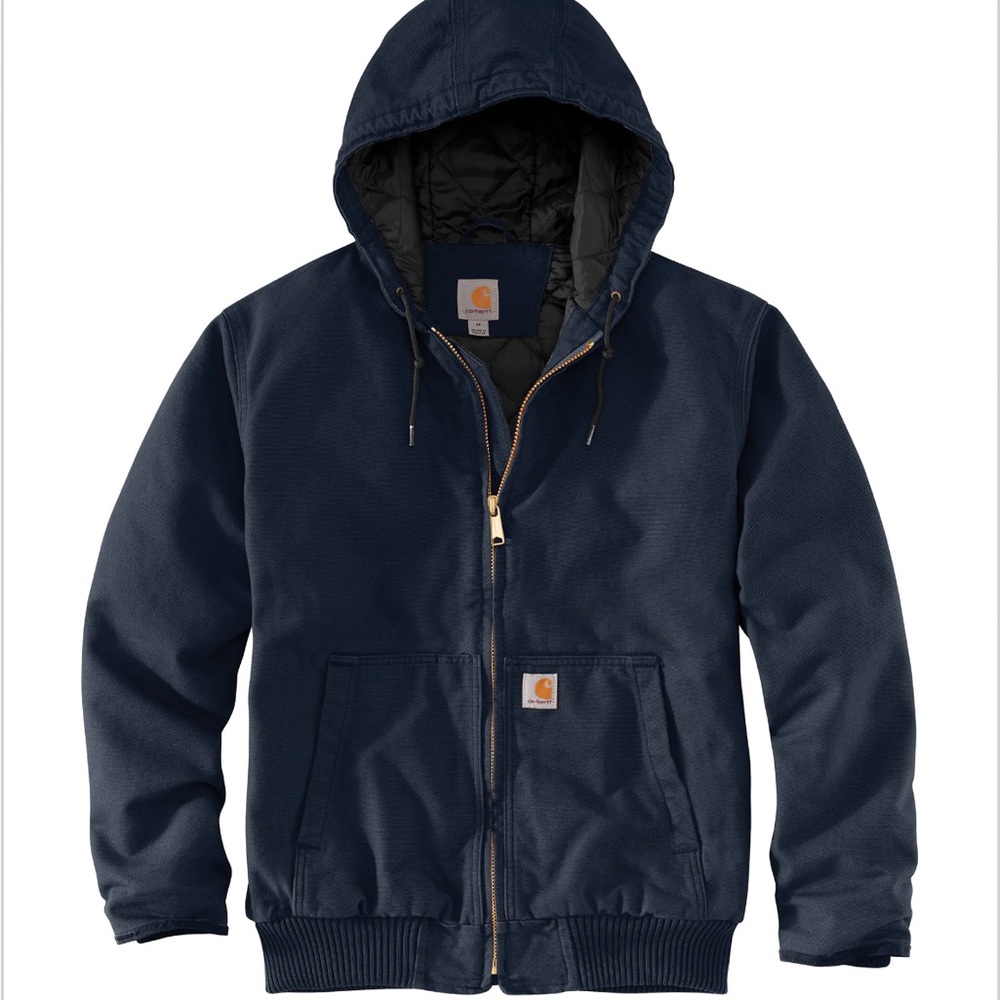 Carharrt | Loose Fit Firm Duck Insulated Flannel-Lined Active Jacket | Size M